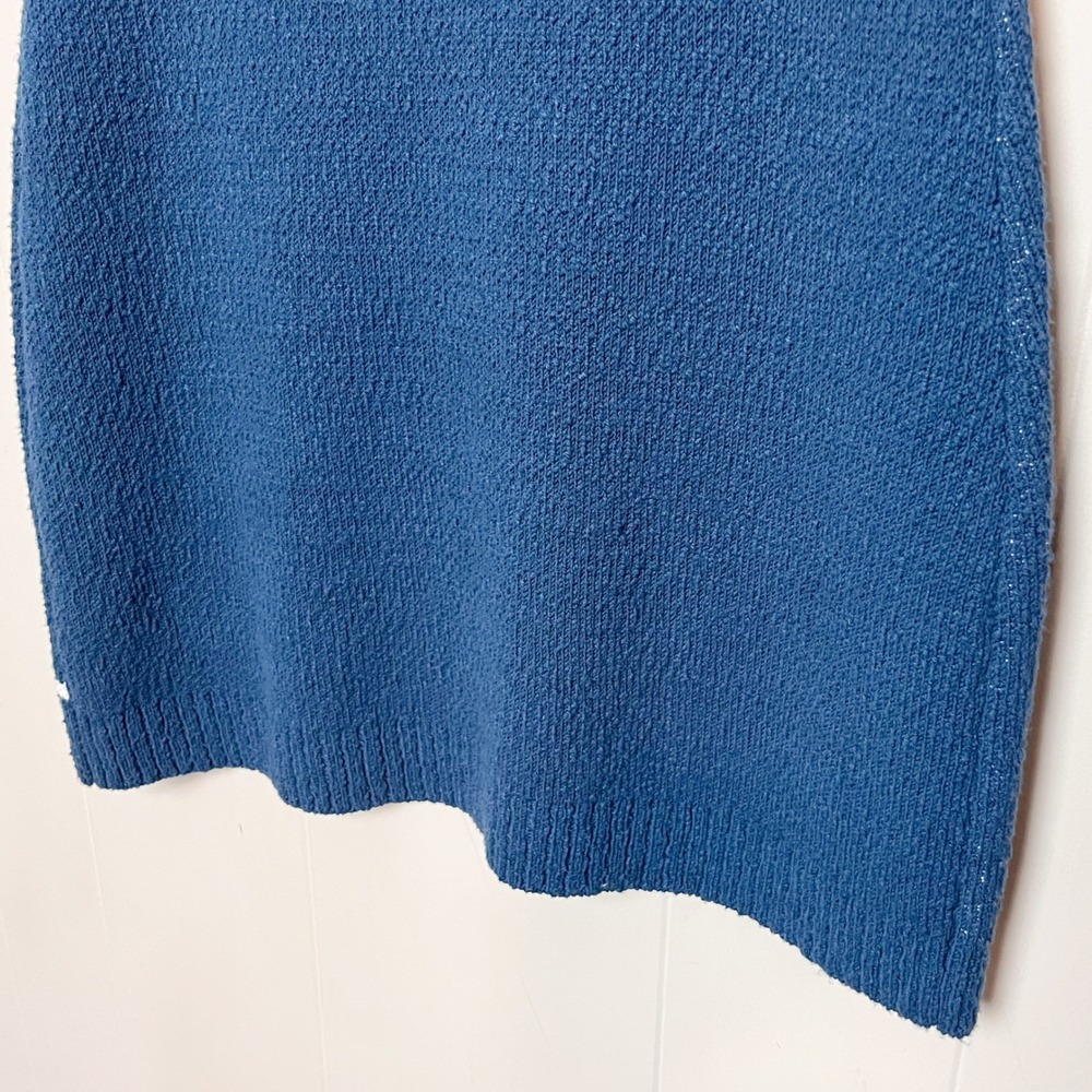 Anthropologie Sleeveless Scoop Neck Icon Mini Sweater Dress XL Knit Sailboat - Picture 9 of 13